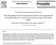 ترجمه مقاله انگلیسی: رابطه بین سکوت سازمانی و رفتار شهروندی سازمانی  یک بررسی پژوهشی در ارزرو ترکیه